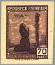 Spain - 1939 - Correo Campaña - 70 CTS - Castaño - España, Correo Campaña - Edifil NE 52 - Correo de Campaña Mujer Rezando a la cruz - 0